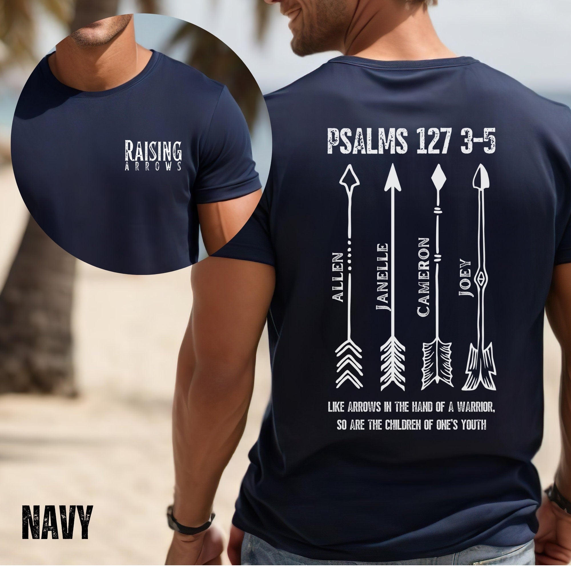 Raising Arrows Father's Day Gift, Christian Shirt for Dad, Gift for Husband, Apparel for Dad, Christian Gift for Dad, Birthday Gift for Him